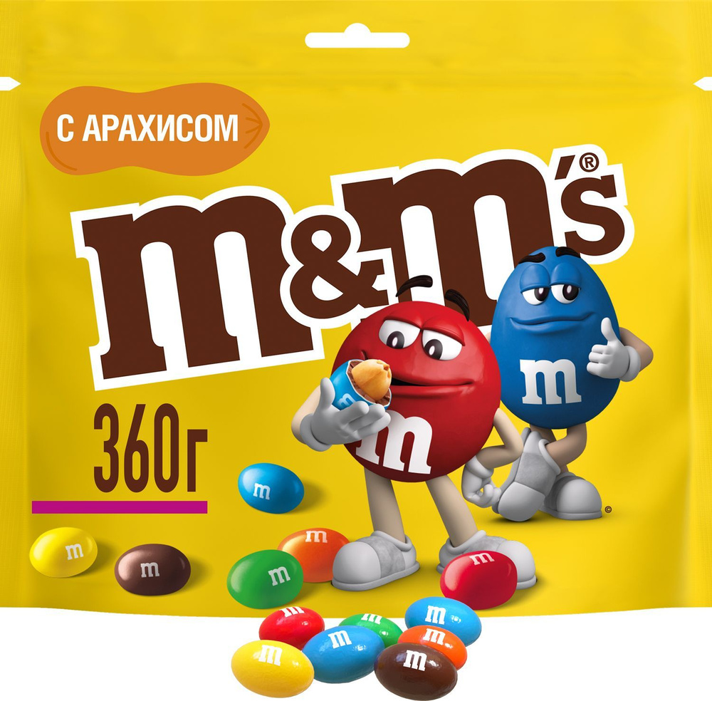 Драже M&M's с арахисом 360 г #1