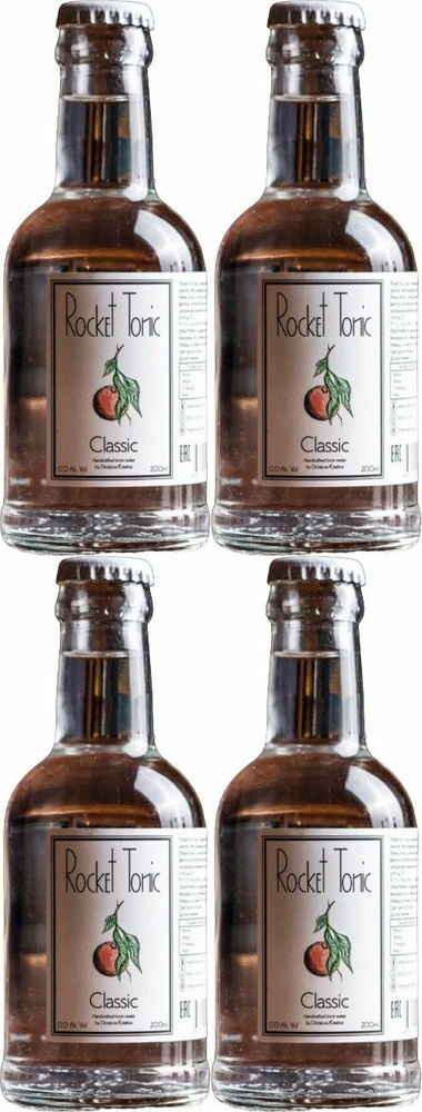Газированный напиток Rocket Tonic Classic 0,2 л, комплект: 4 упаковки по 0.2 л  #1