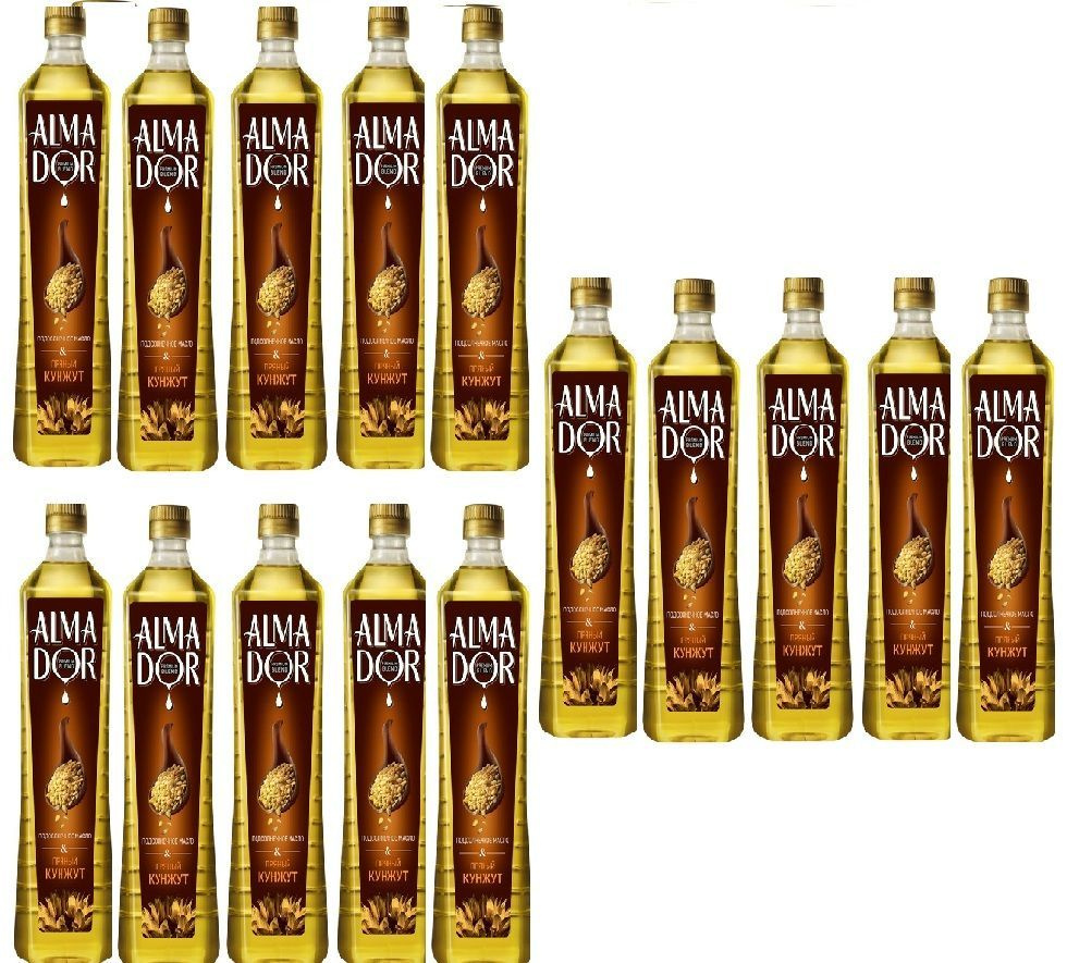 ALMADOR Масло подсолнечное со вкусом КУНЖУТА 0,75л*15 шт. - купить с ...
