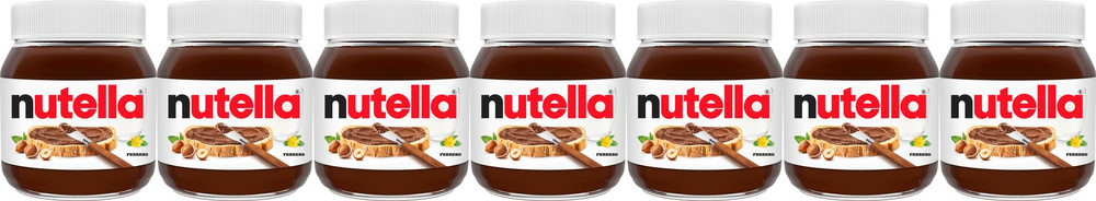 Паста Nutella ореховая с добавлением какао, комплект: 7 упаковок по 350 г  #1