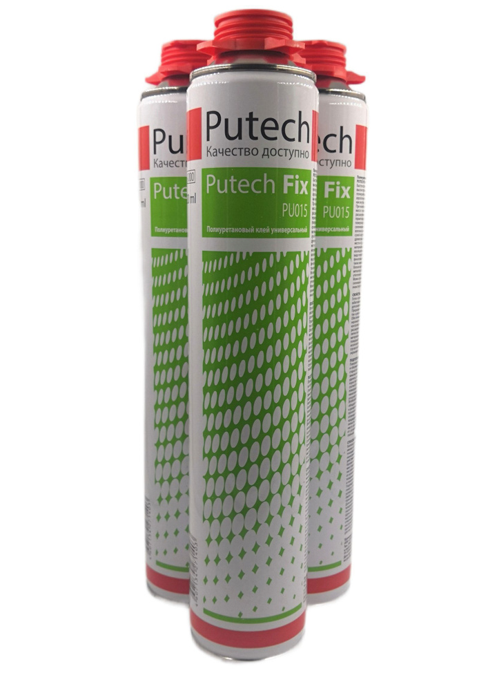 Клей-пена полиуретановый универсальный, белый Putech Fix PU015, 820мл  #1