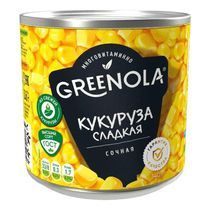 Кукуруза консервированная сладкая "GREENOLA" 340 гр*8 шт - купить с ...