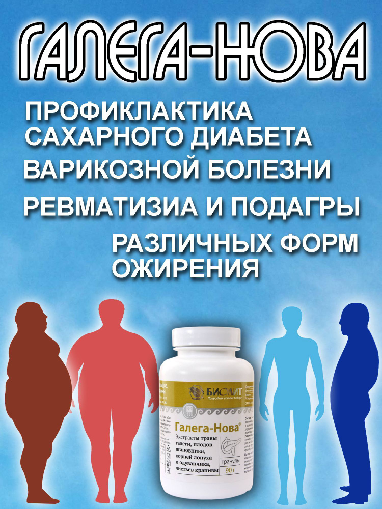 ГАЛЕГА-НОВА гранулы 90 г Биолит От САХАРНОГО ДИАБЕТА 1 и 2 типа От ...