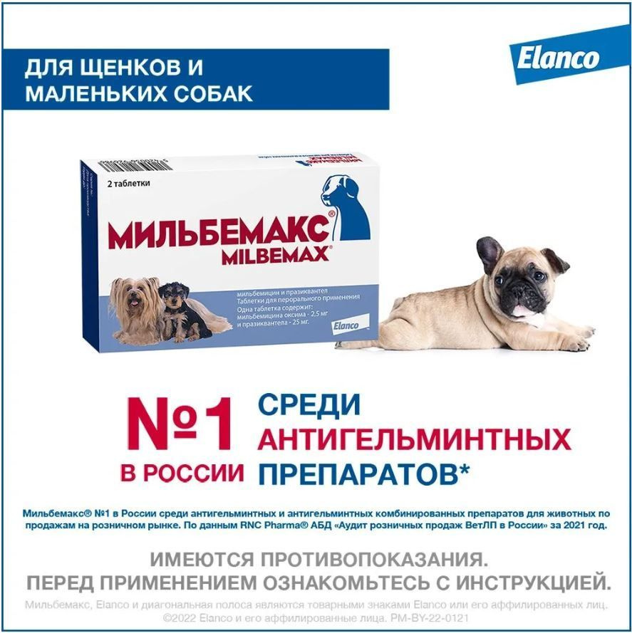 Таблетки против гельминтов Мильбемакс глистогон для щенков и собак до 5кг -  купить с доставкой по выгодным ценам в интернет-магазине OZON (931701547)