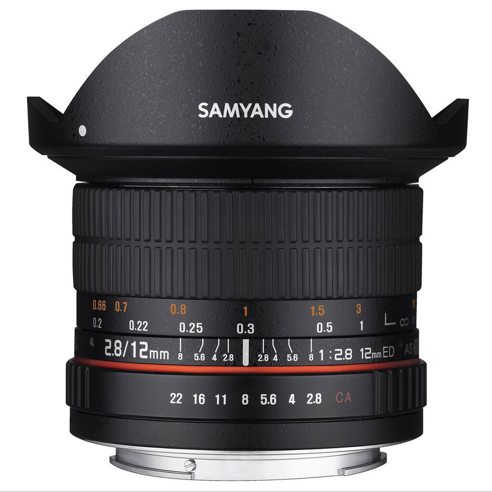 Объектив Samyang Optics Samyang 12mm f/2.8 ED AS NCS Fish-eye Samsung NX -  купить по выгодной цене в интернет-магазине OZON (1083190252)