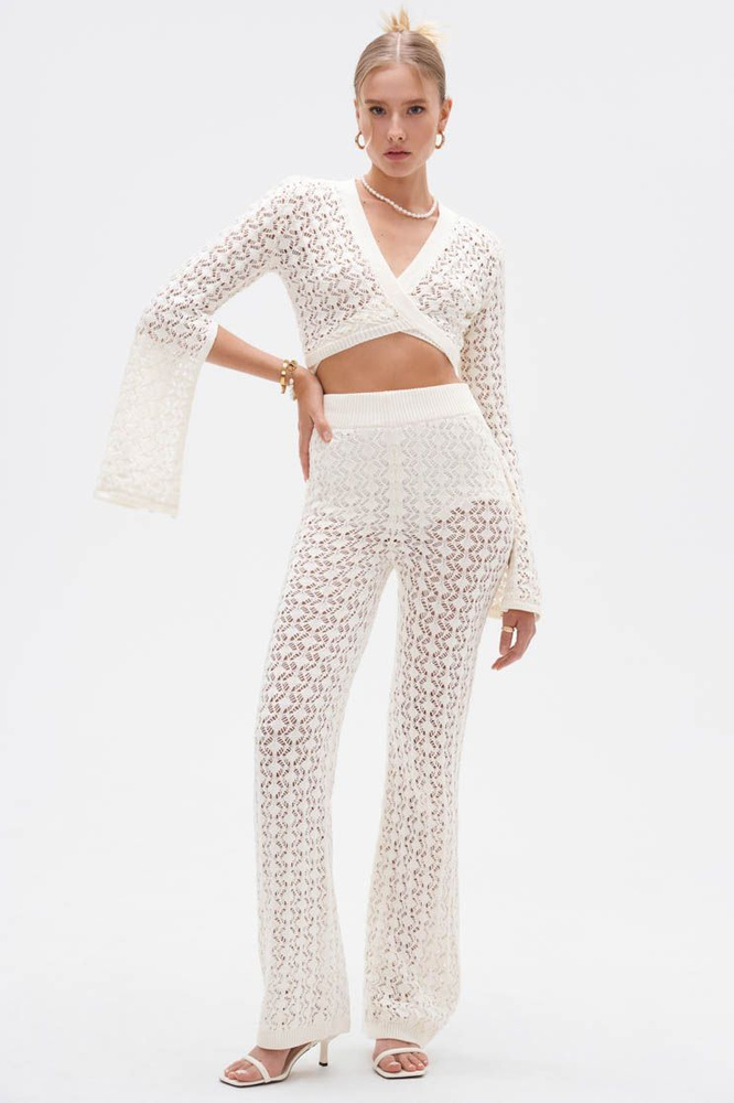 С чем носить ажурные брюки. Ажурные брюки. кружевные брюки. классические прозрачные брюки и топ. брюки ажурные 2025.