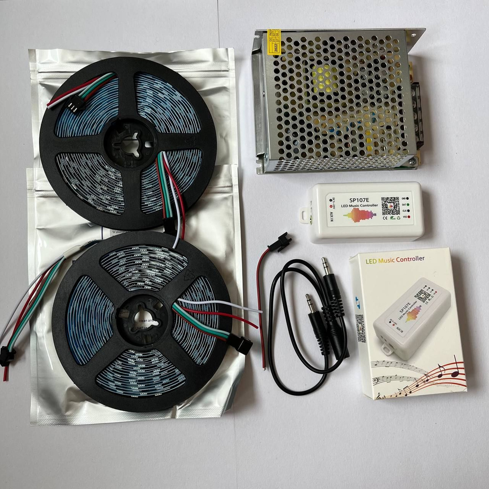 Светодиодная лента, 12В, IP20, 60 LED/m Комплект для светодиодной ...