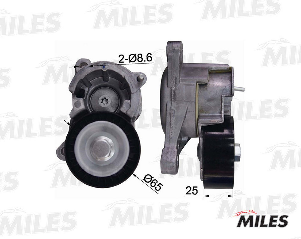 Натяжитель ремня приводного ПЕЖО, СИТРОЕН AG00088 - MILES арт. AG00088 ...