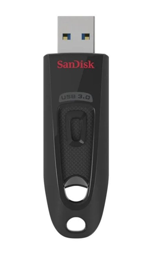 64 Гб Флеш-накопитель SanDisk Ultra, USB 3.0 (SDCZ48-064G-U46), пластик, черный  #1