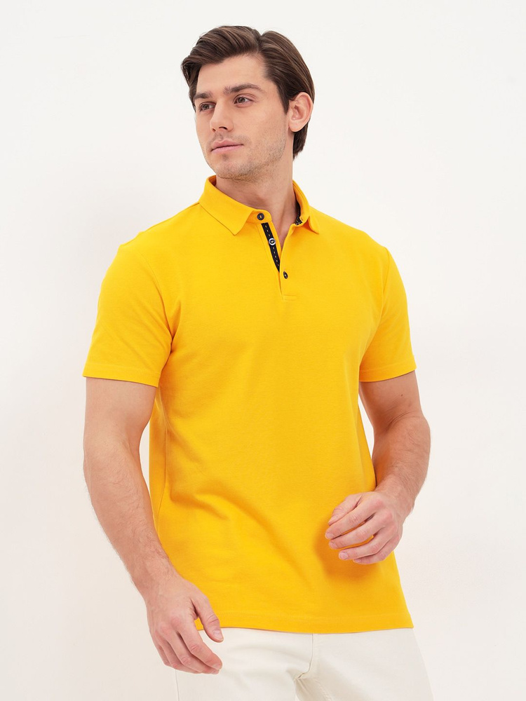 Поло Greg, размер 58, цвет желтый, 100% хлопок - купить по выгодной ...