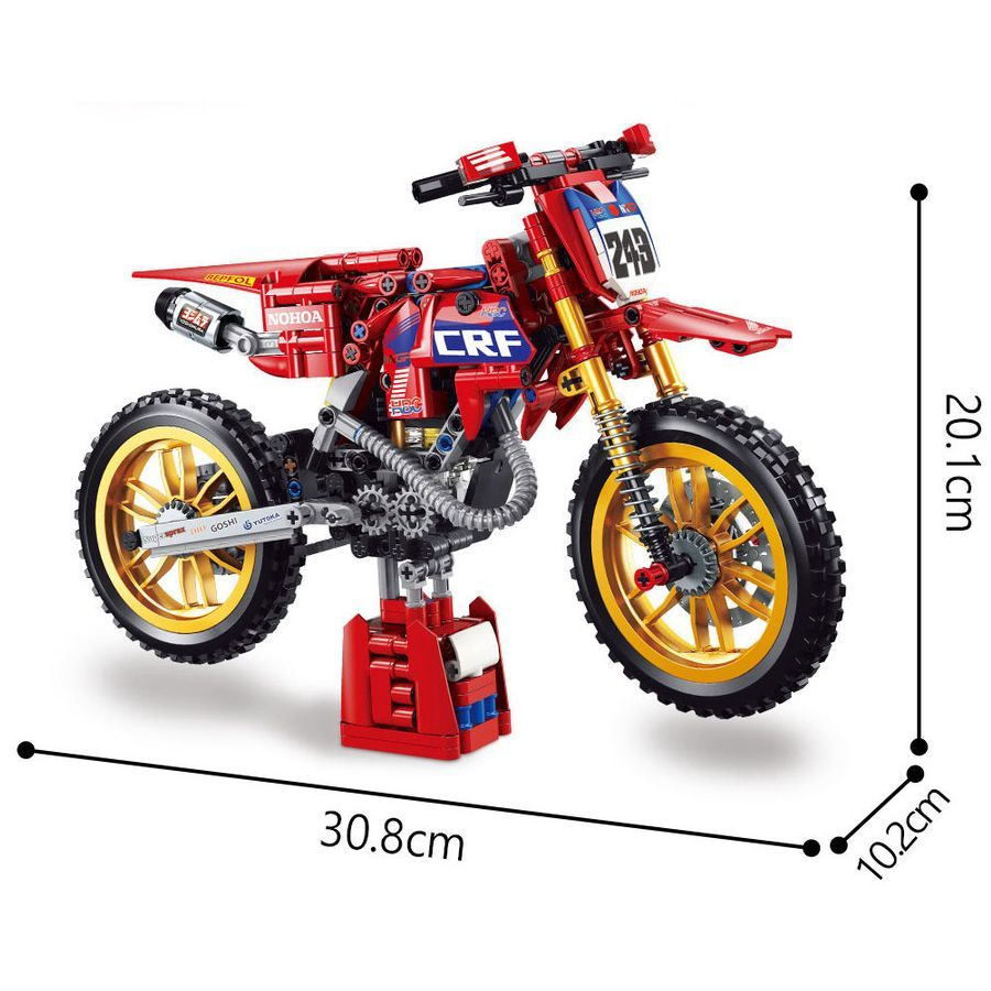 Конструктор Техника Technic мотоцикл, 565 деталей, совместим с лего -  купить с доставкой по выгодным ценам в интернет-магазине OZON (988587548)