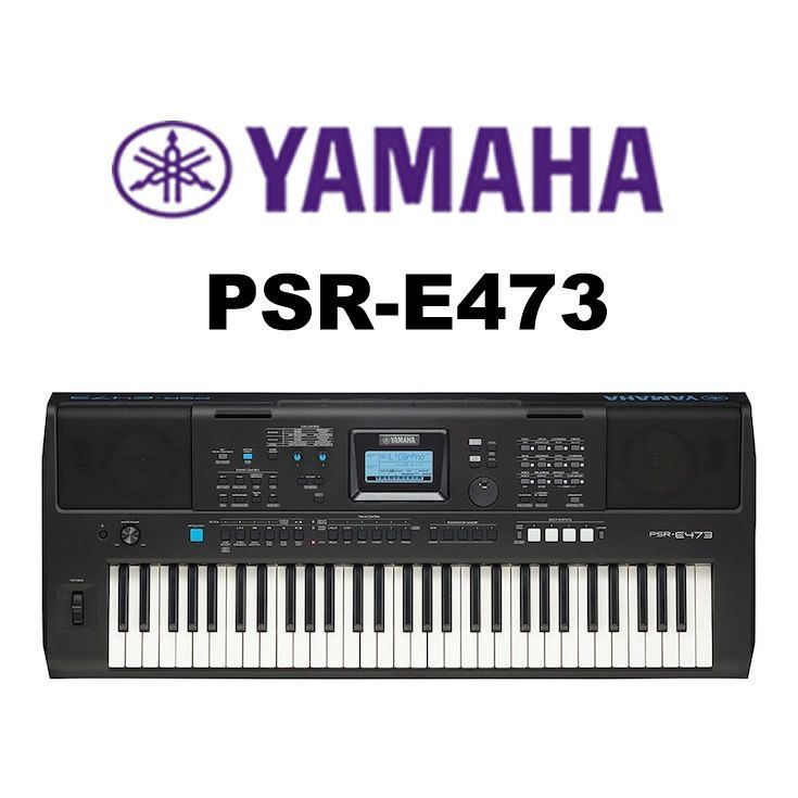 Yamaha PSR-E473 цифровой синтезатор черное / Панель на английском языке / 61 клавишами  #1