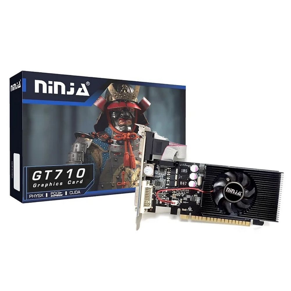 Видеокарта Ninja GeForce GT 710, 2 ГБ DDR3 - купить по низким ценам в  интернет-магазине OZON (1025302346)