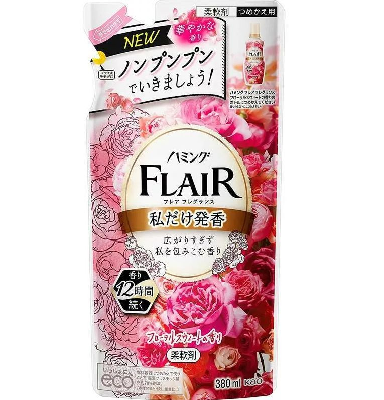 Kao Flair Fragrance Floral & Sweet Кондиционер для белья с антибактериальным эффектом со сладким цветочным #1