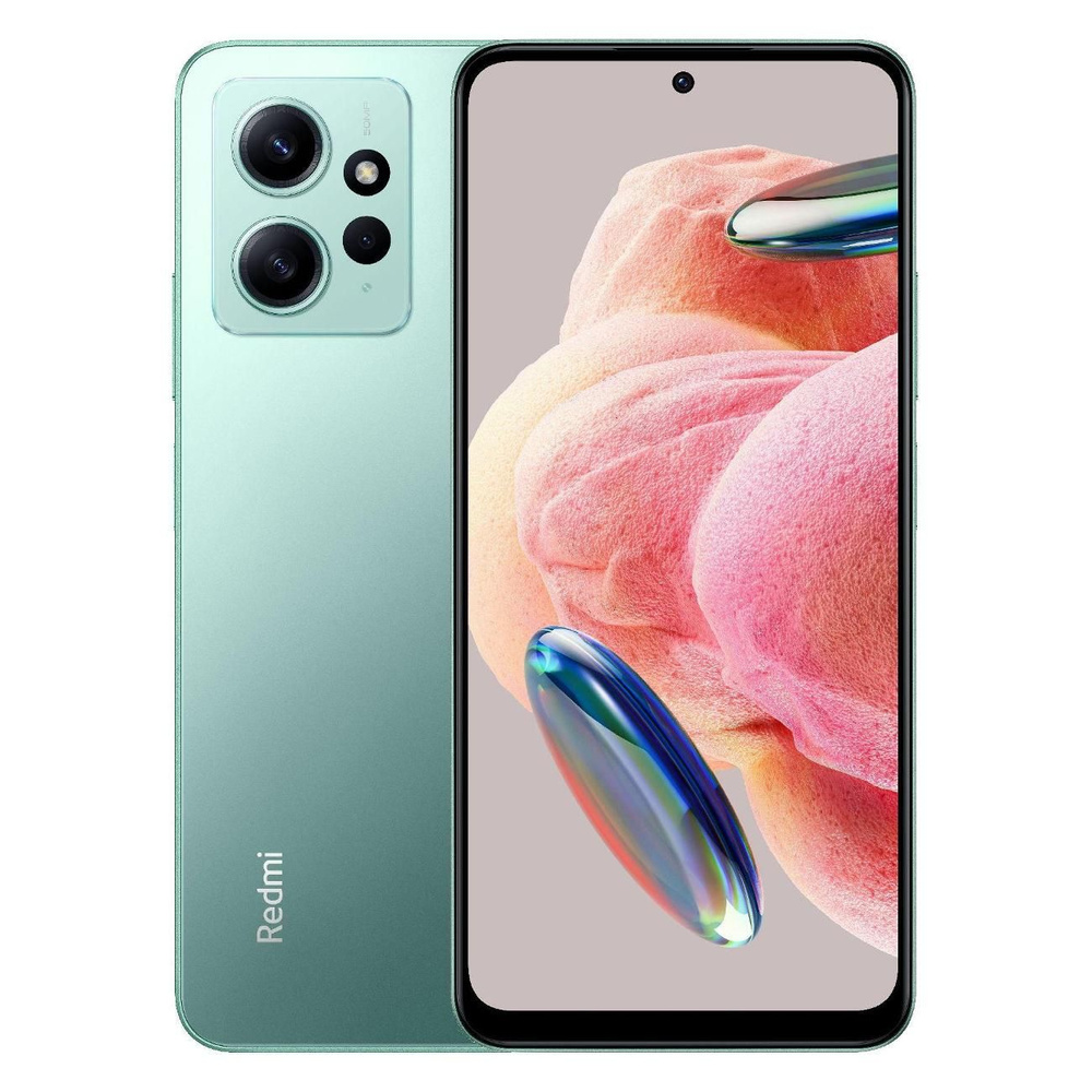 Смартфон Xiaomi Redmi Note 12 4/128GB Green - купить по выгодной цене в  интернет-магазине OZON (1121893879)