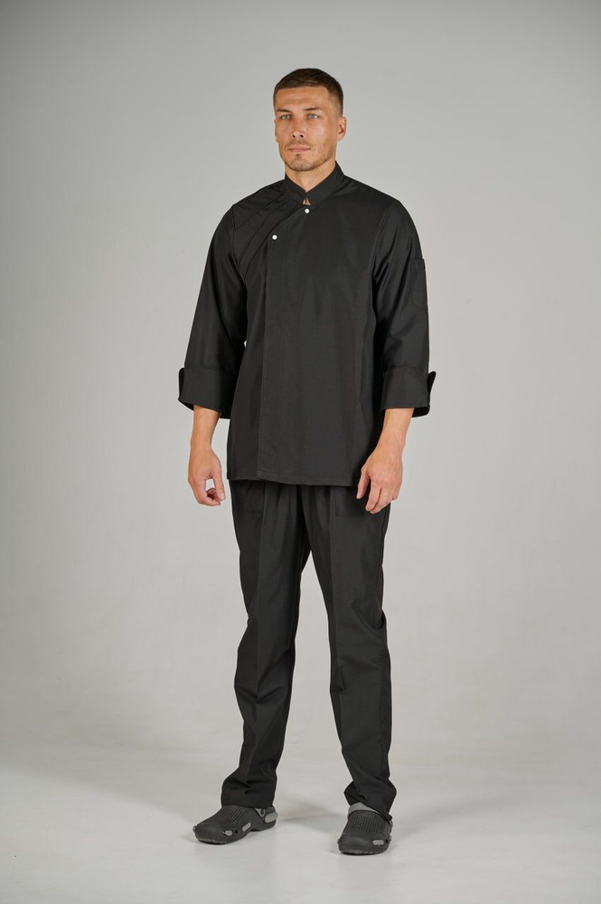 Мужской китель и брюки для повара плотный, на кнопках, до больших ...