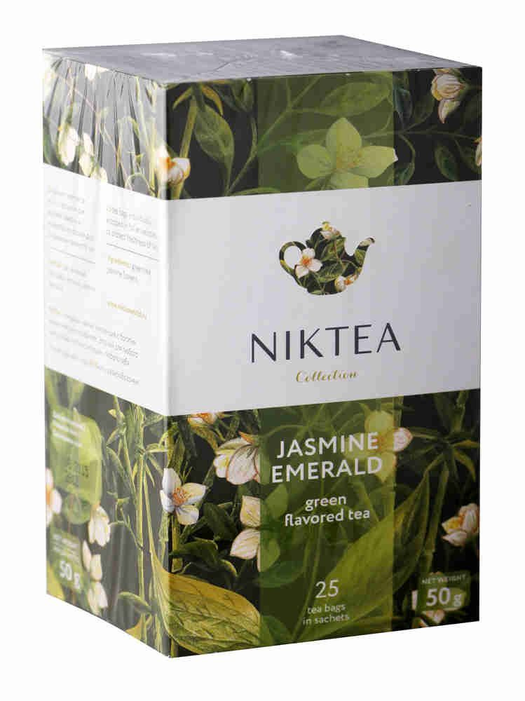 Чай зеленый Niktea Жасмин Эмеральд в пакетиках 25 шт по 2 г #1