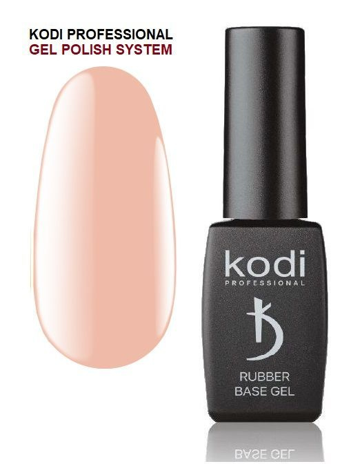 Kodi professional Color Rubber Base Gel Peach / Цветная база для гель-лака 8ml, коллекция "Jelly"  #1