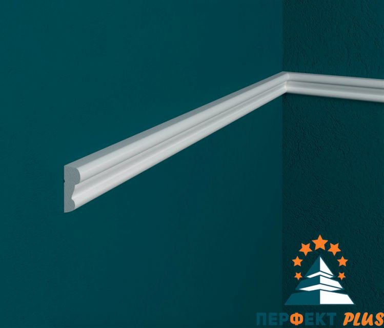 Молдинг 9х19 мм настенный декоративный под покраску дюрополимер ...