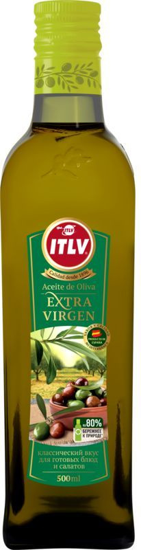 Масло оливковое ITLV Extra Virgin, 500мл - купить с доставкой по ...