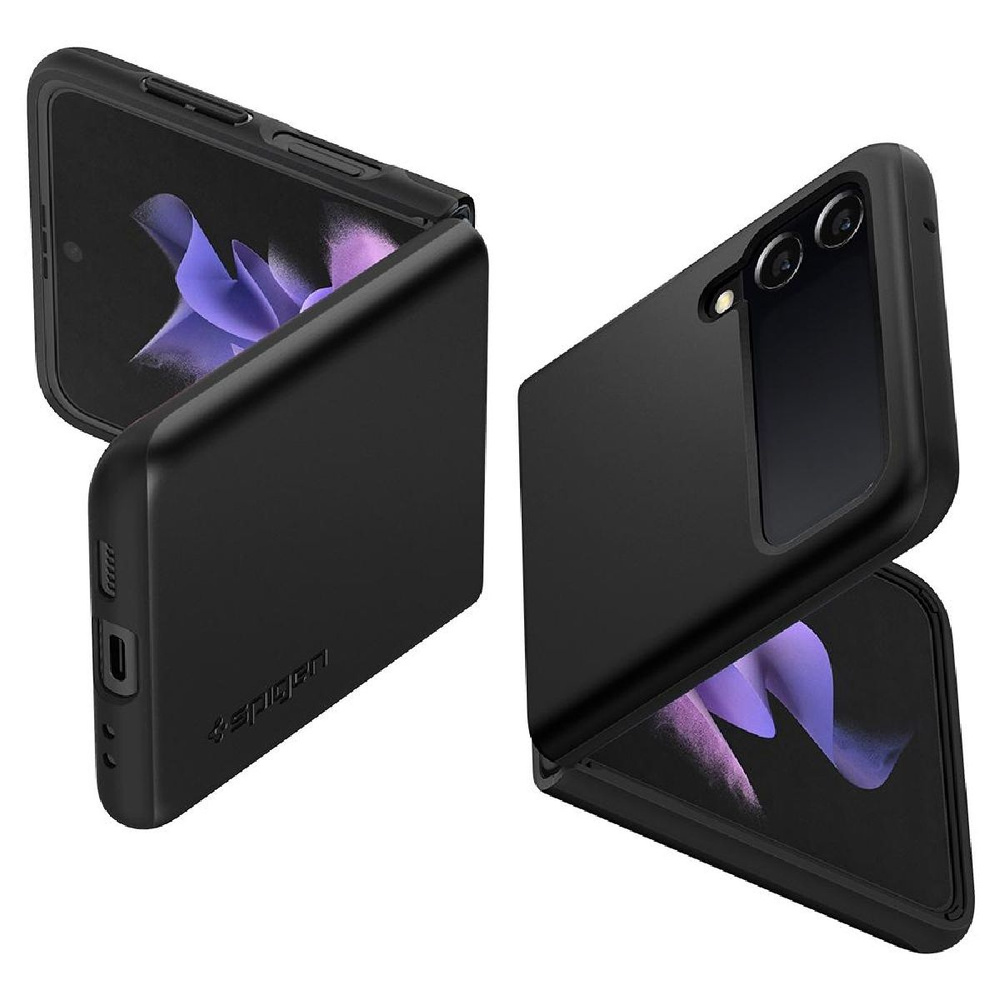Чехол для Galaxy Z Flip 3 (2021) Spigen (ACS03079) Thin Fit Black ...
