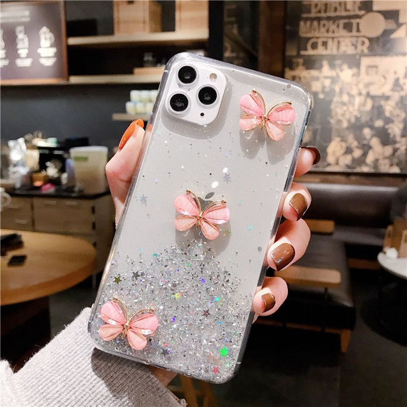 Блестящий женский противоударный чехол для Apple iPhone 12 Pro Max ...