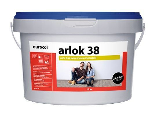 Водно-дисперсионный клей 38 Arlok (6,5 кг) eurocol для напольных покрытий  #1