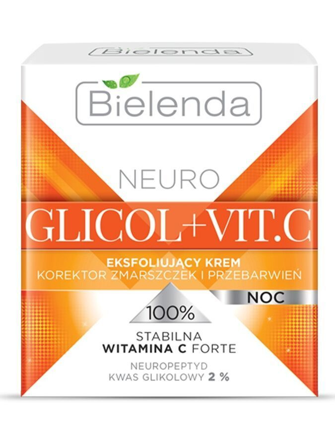 Bielenda NEURO GLICOL+VIT.C Отшелушивающий крем корректор морщин и пигментных пятен ночь 50мл  #1