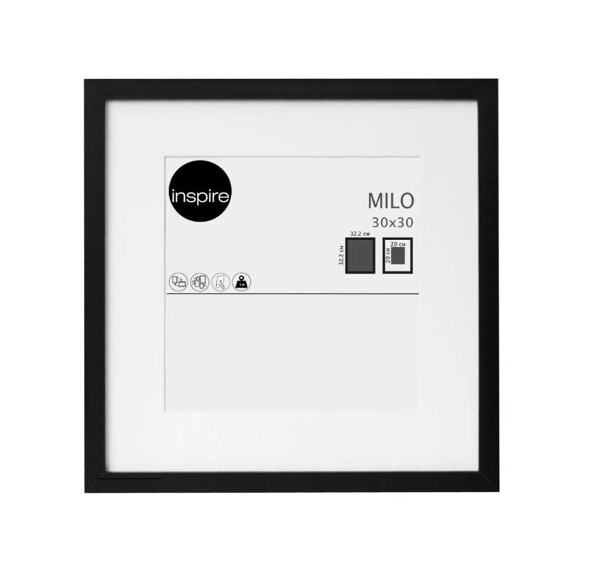 Legrand inspire с рамкой. Inspire Milo 30x30 см цвет черный фото. Inspired Milo.