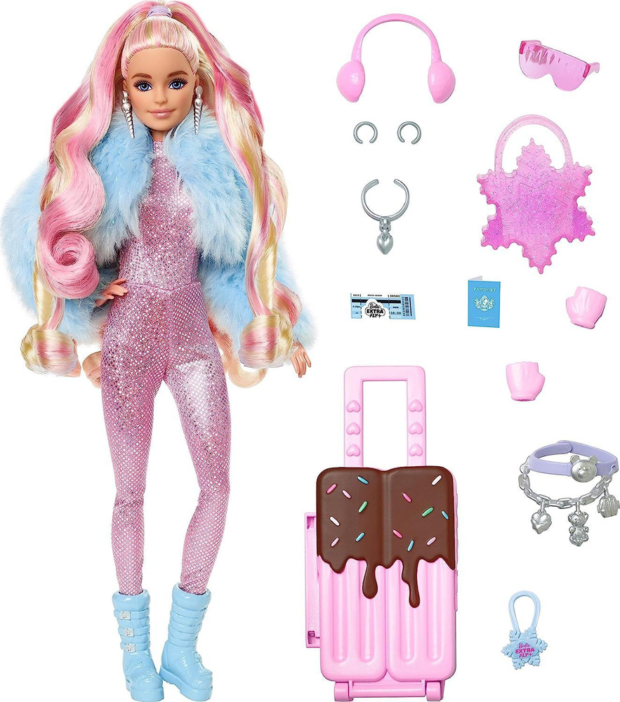 Barbie Extra Travel Dolls HPB16 OZON 1587900083