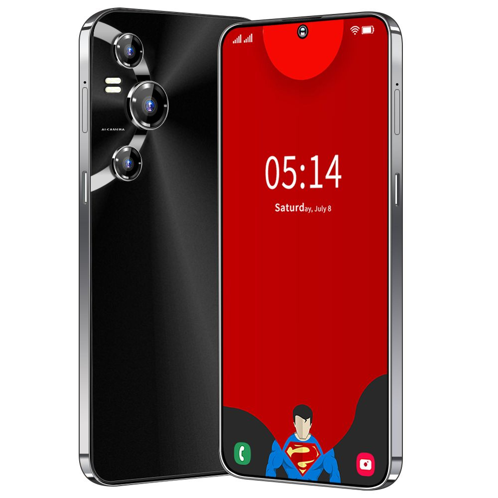 Tecno Смартфон S30Ultra W Русский HD 4G 5G 16/1TB Android Phone Google Play  Store Подарочные мобильные телефоны 6/512 ГБ, черный