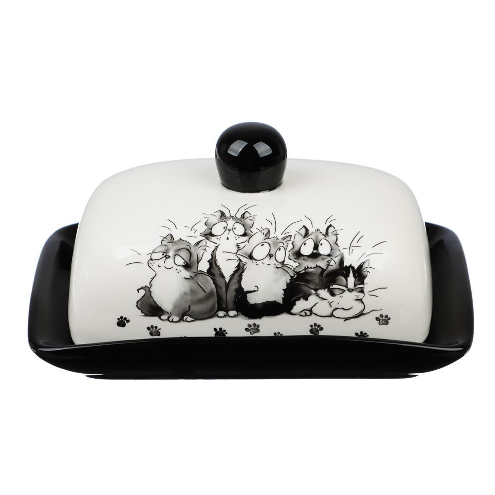 Масленка MILLIMI "Озорные коты" 17X12X8СМ, КЕРАМИКА - купить с ...