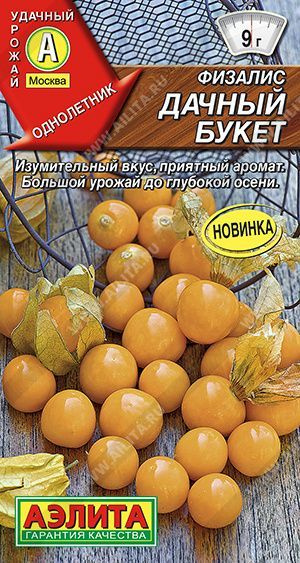 Физалис земляничный семена Агрофирма Аэлита, семена физалиса съедобного "Дачный букет" 0,2г  #1