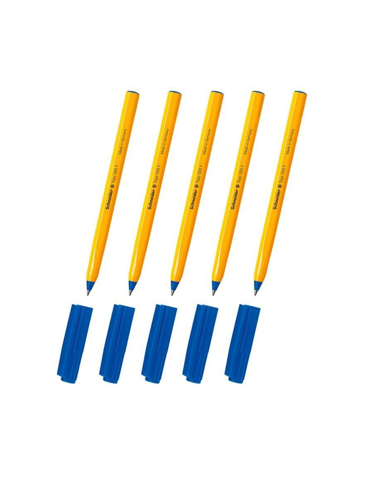 Schneider Ручка Шариковая, толщина линии: 0.4 мм, цвет: Синий, 5 шт.  #1