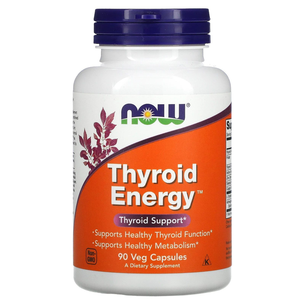 Thyroid Energy (тироид энерджи) NOW Foods, 90 капсул купить на OZON по ...