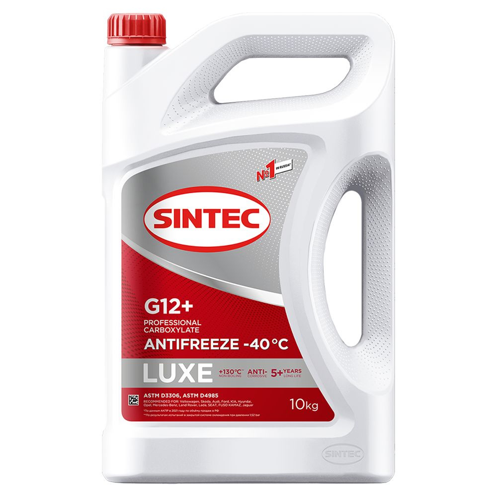 Антифриз SINTEC LUXE G12+, Готовый раствор купить по выгодной цене в ...
