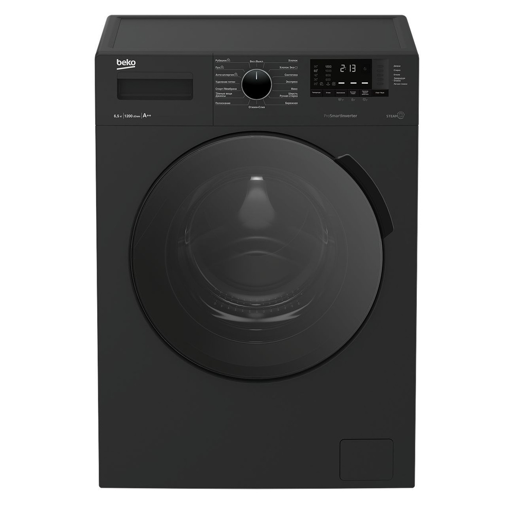 Стиральная машина Beko WSPE6H612A антрацит, черный, прозрачный - купить по  выгодной цене в интернет-магазине OZON (1544697735)