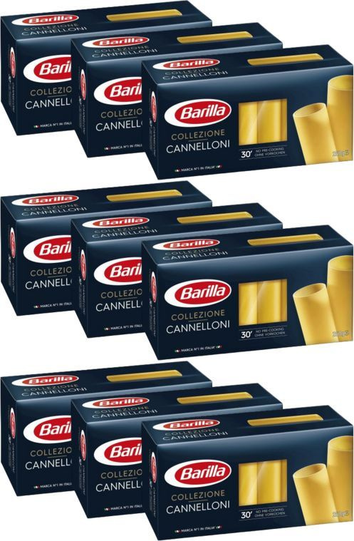 Макаронные изделия Barilla Cannelloni из твердых сортов пшеницы, комплект: 9 упаковок по 250 г  #1