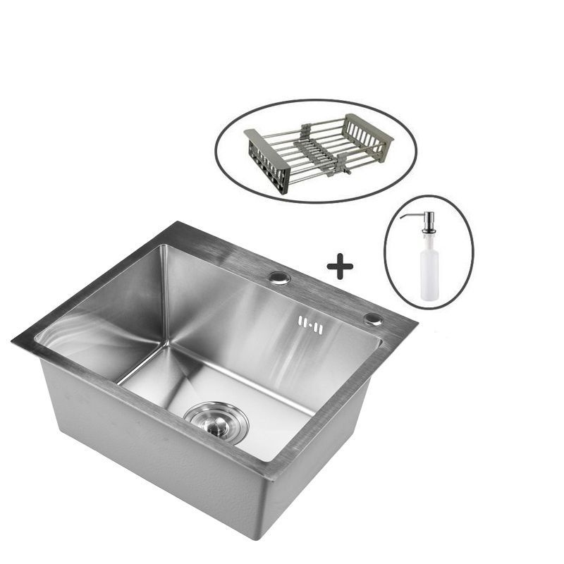 Комплект кухонная мойка из нержавеющей стали WISENT W35044-S (50х44 см ...