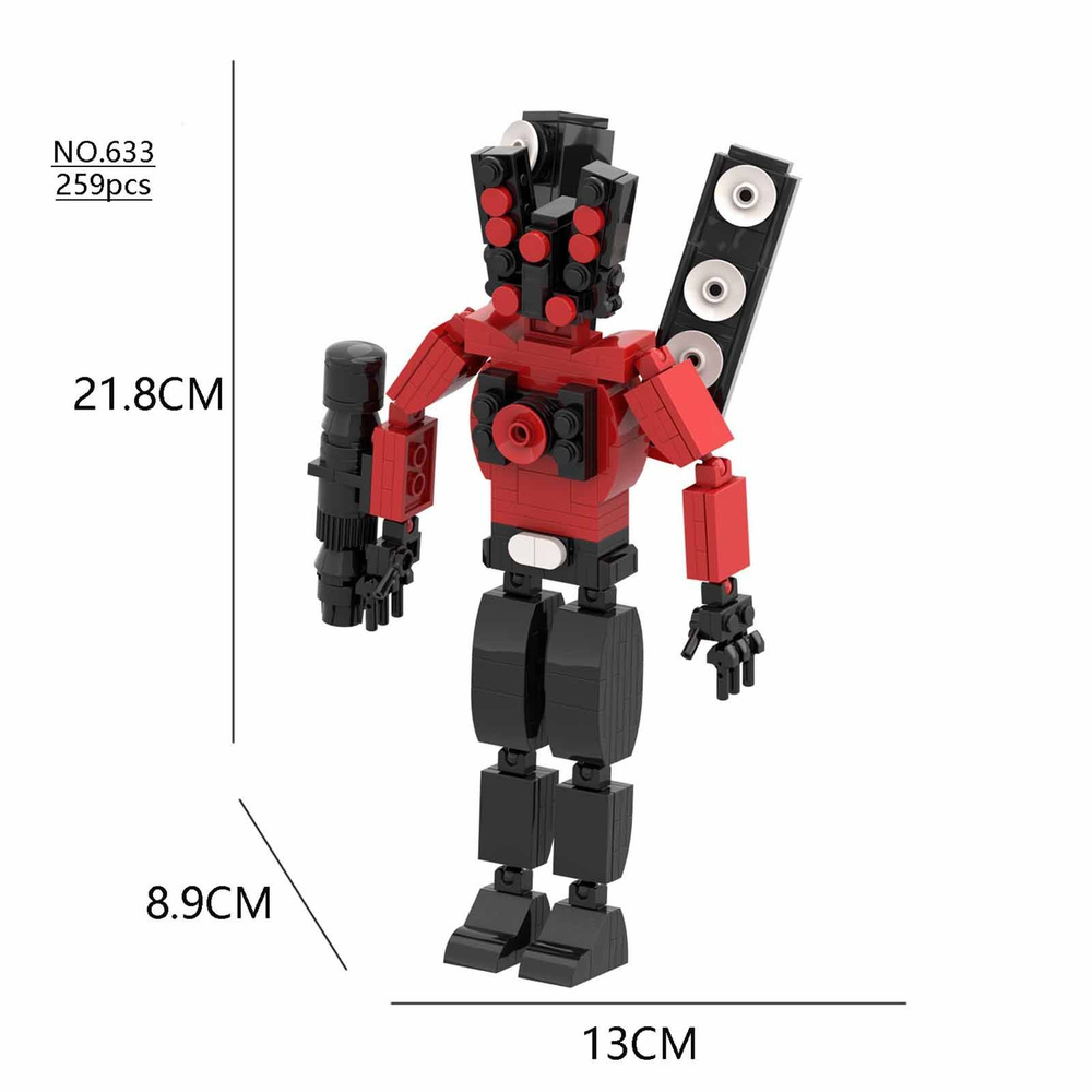 Строительная игрушка MOC Скибиди Туалет Спикер Титан Фигурка,Skibidi Toilet,лего скибиди туалет  #1