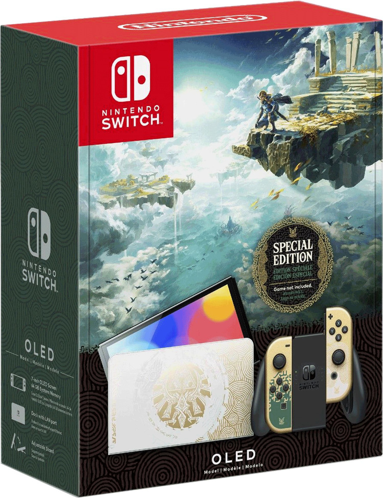 Игровая приставка Nintendo Switch OLED 64 ГБ, без игр, The Legend of Zelda: Tears of the Kingdom  #1