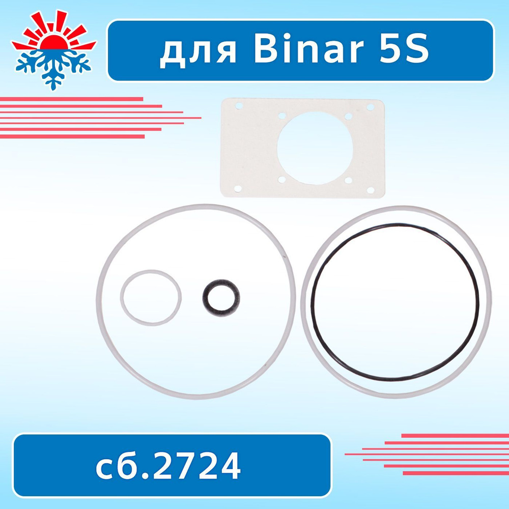 Комплект ремонтный для Бинар 5 (кольцо д.1063, д.1250, д.1251, прокладка д.1249, втулка д.859) сб.2724 #1