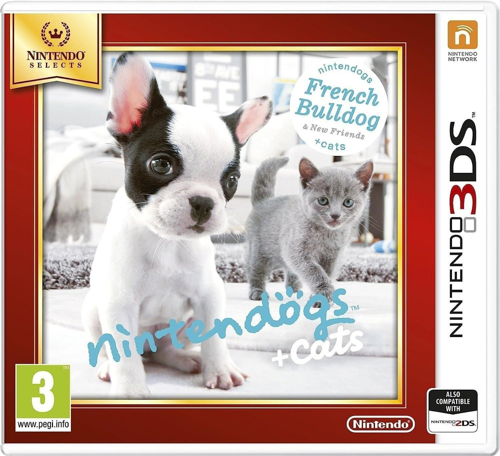 Игра Nintendogs + Cats: Французский бульдог и новые друзья (Nintendo 3DS,  Русская версия) купить по низкой цене с доставкой в интернет-магазине OZON  (1182555913)