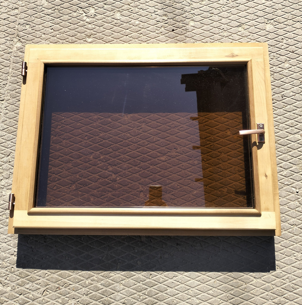 Окно(форточка) 60*80 из лиственных пород дерева, термированное, петли слева  #1