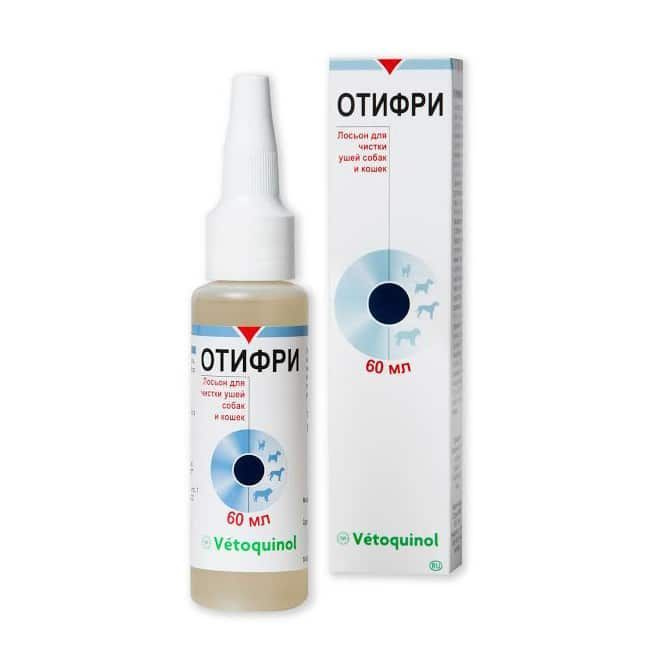 Лосьон Vetoquinol Отифри 60 мл для очистки ушей - купить с доставкой по ...