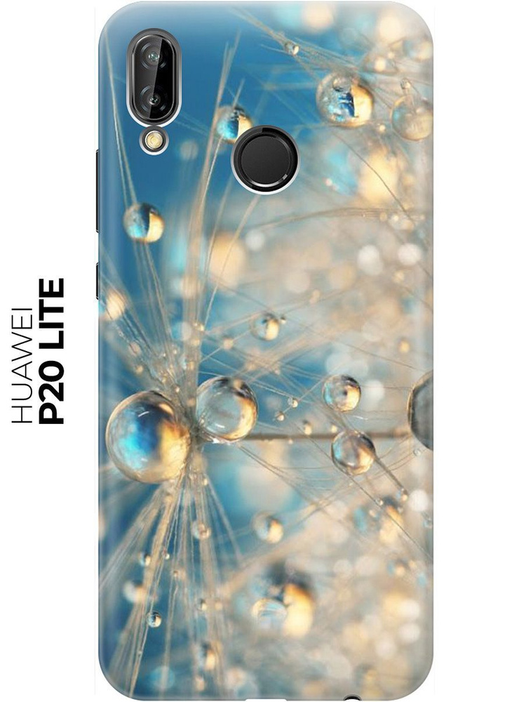 Силиконовый чехол Одуванчик в капельках на Huawei P20 Lite / Хуавей П20 ...