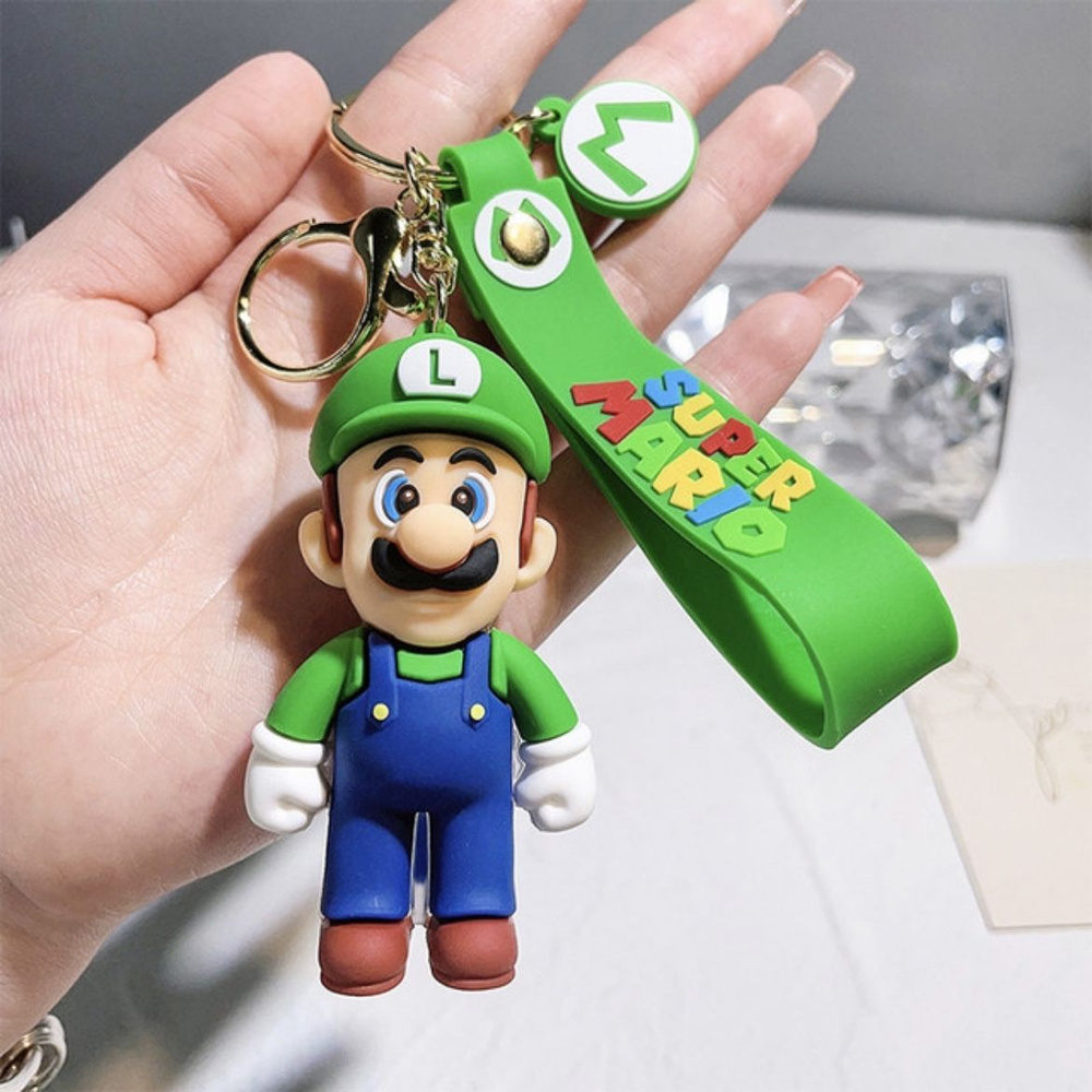 Брелок на ключи Супер Марио, брелок игрушка на сумку, брелок на рюкзак SUPER MARIO / Луиджи  #1