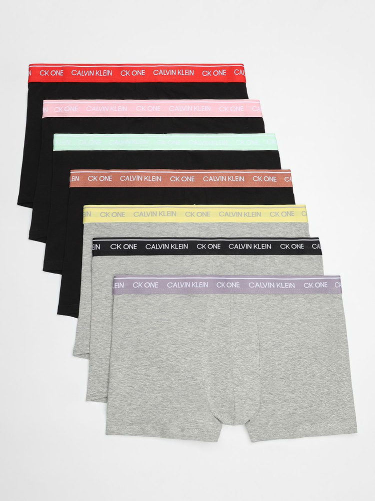 Комплект трусов транки Calvin Klein Underwear, 7 шт #1