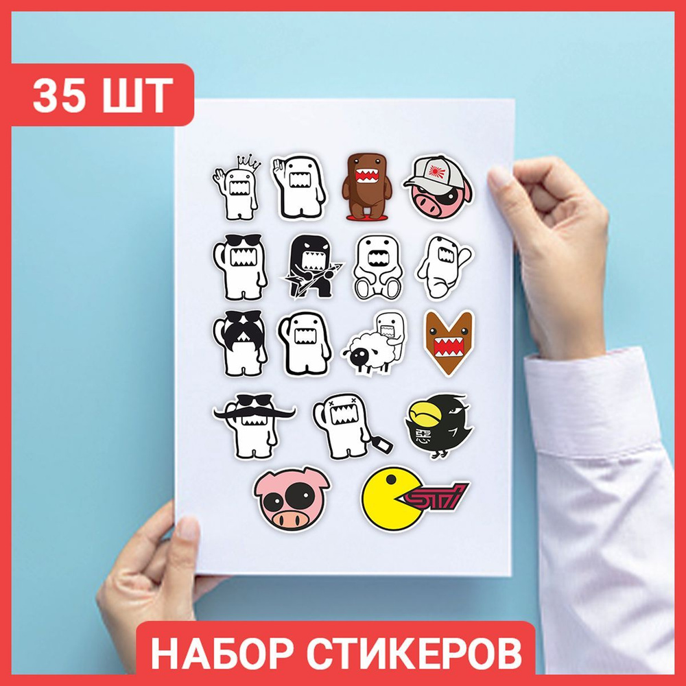 Наклейка JDM Домо Кун. Стикеры Domo купить по выгодной цене в интернет ...