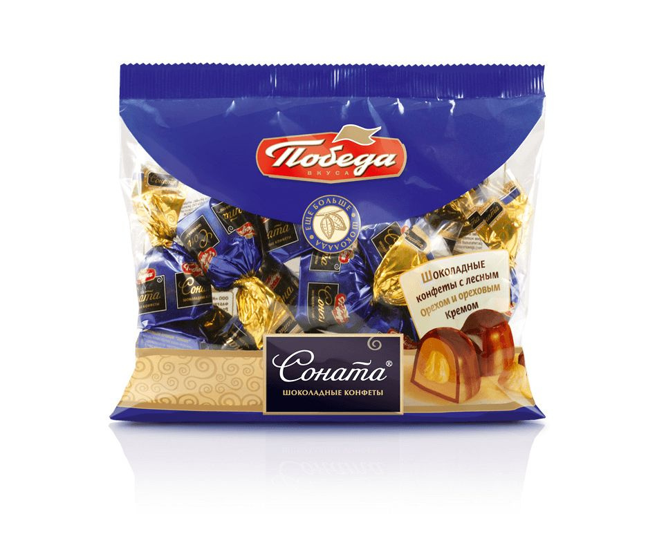 Конфеты Победа вкуса Соната шоколадные, 200г, 3 шт. - купить с ...
